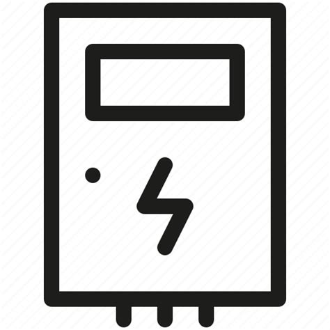 electric control box icon|Box, control, electric icon .